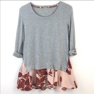 Anthropologie Little Yellow Button Tunic Sz Small